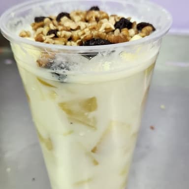Durazno con crema