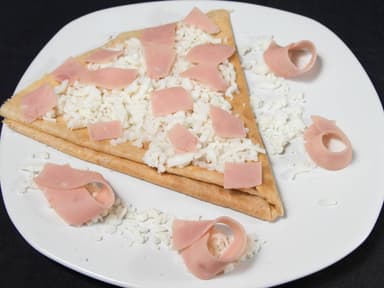 Crepa de Queso con Jamón.