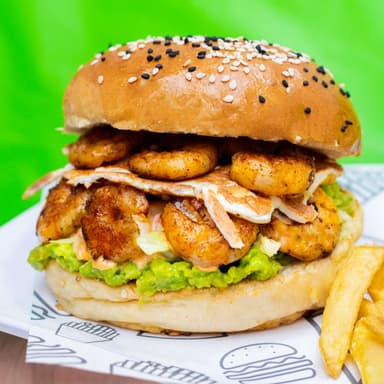 Hamburguesa de camarón