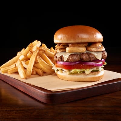 Mushroom Swiss Burger