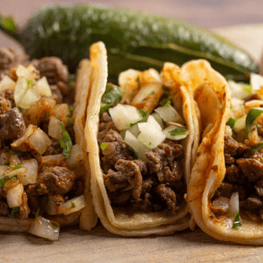 Taco de Alambre con Papas ala Francesa