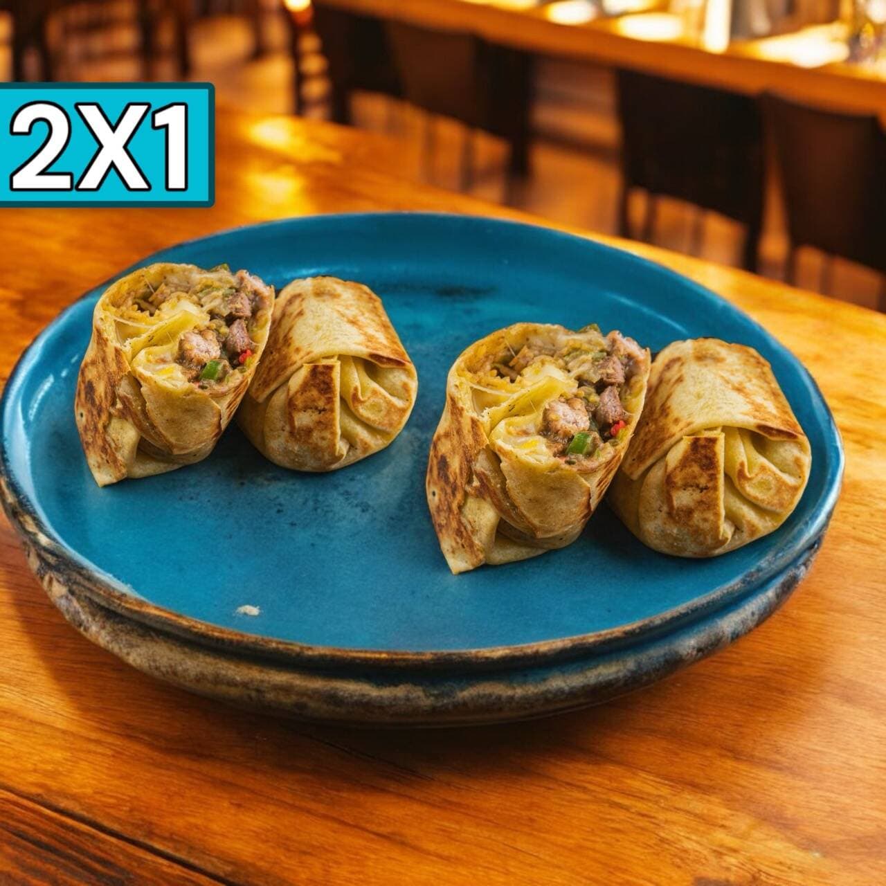 COMBO 2X1 BURRITO DE POLLO SALTEADO