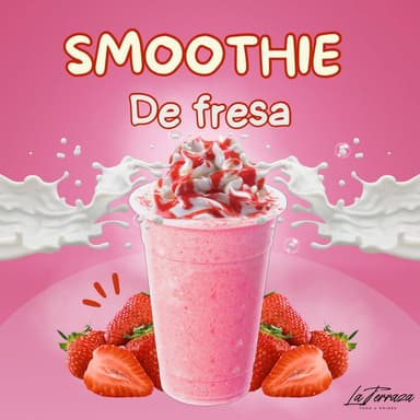 Smoothie de Leche de Fresa 20 Oz