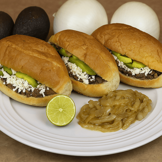3 Tortas de bistec