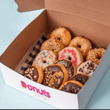 12 Donas Surtidas Cubiertas (nutella y Arequipe )