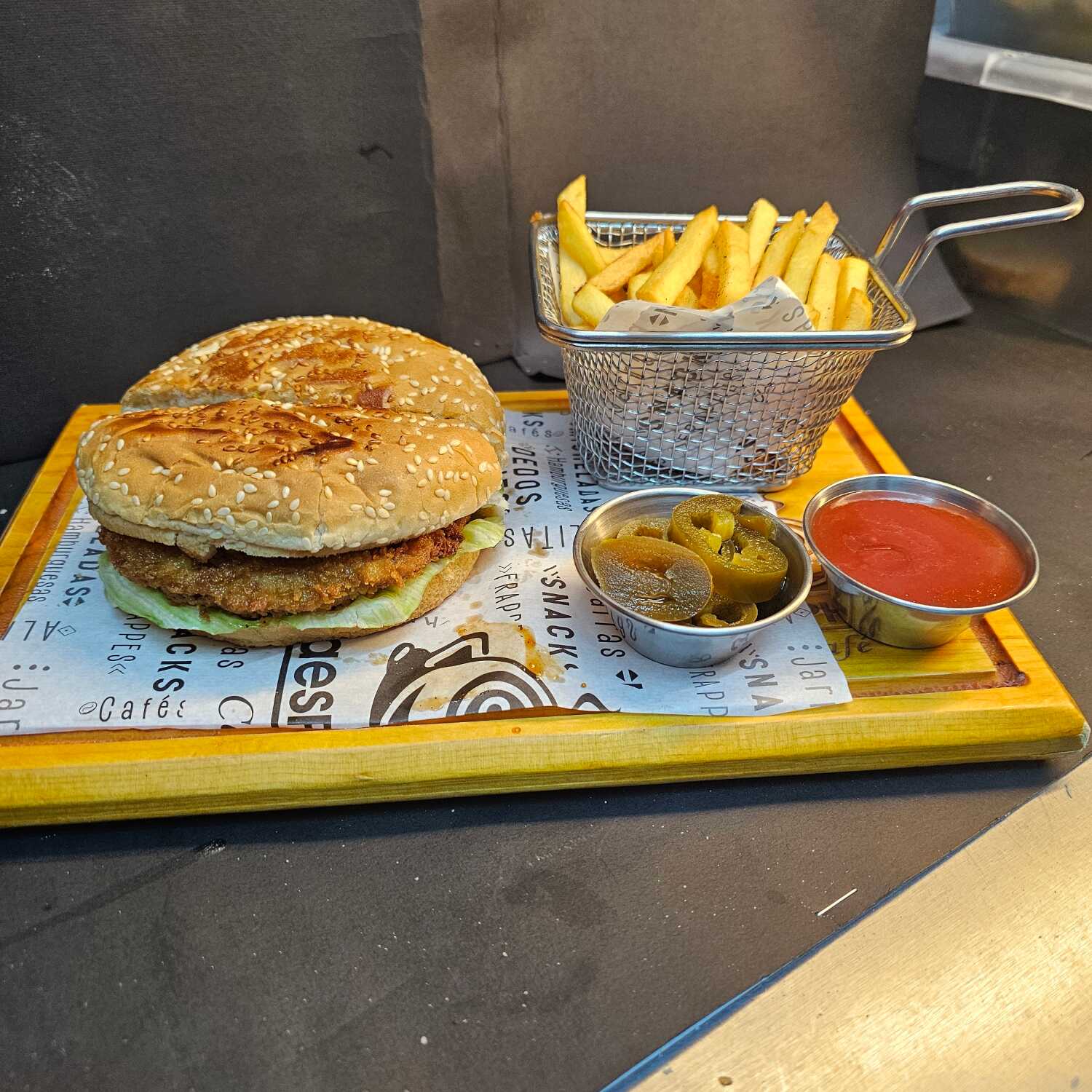 Hamburguesa con Pollo