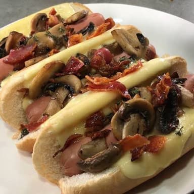 Dogo con queso de bola