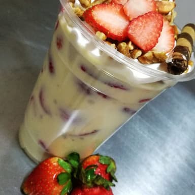 Fresas con crema