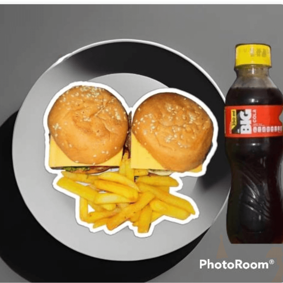 2 Hamburguesas + Papas + Gaseosa