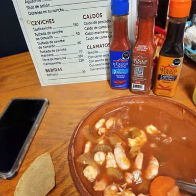 caldo de camarón