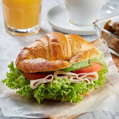 Croissant de jamon y queso