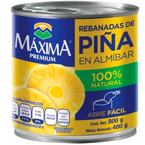 PIÑA MAXIMA PREMIUM EN REBANADAS 800 G