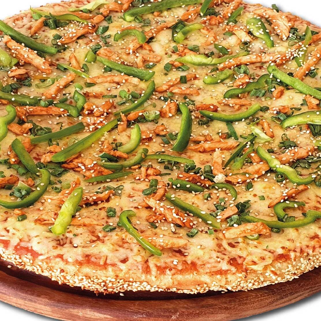 Pizza Mango Chicken Familiar el sabor a alitas!!