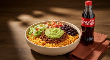 Mexicano Carne + Coca Cola Sin Azúcar