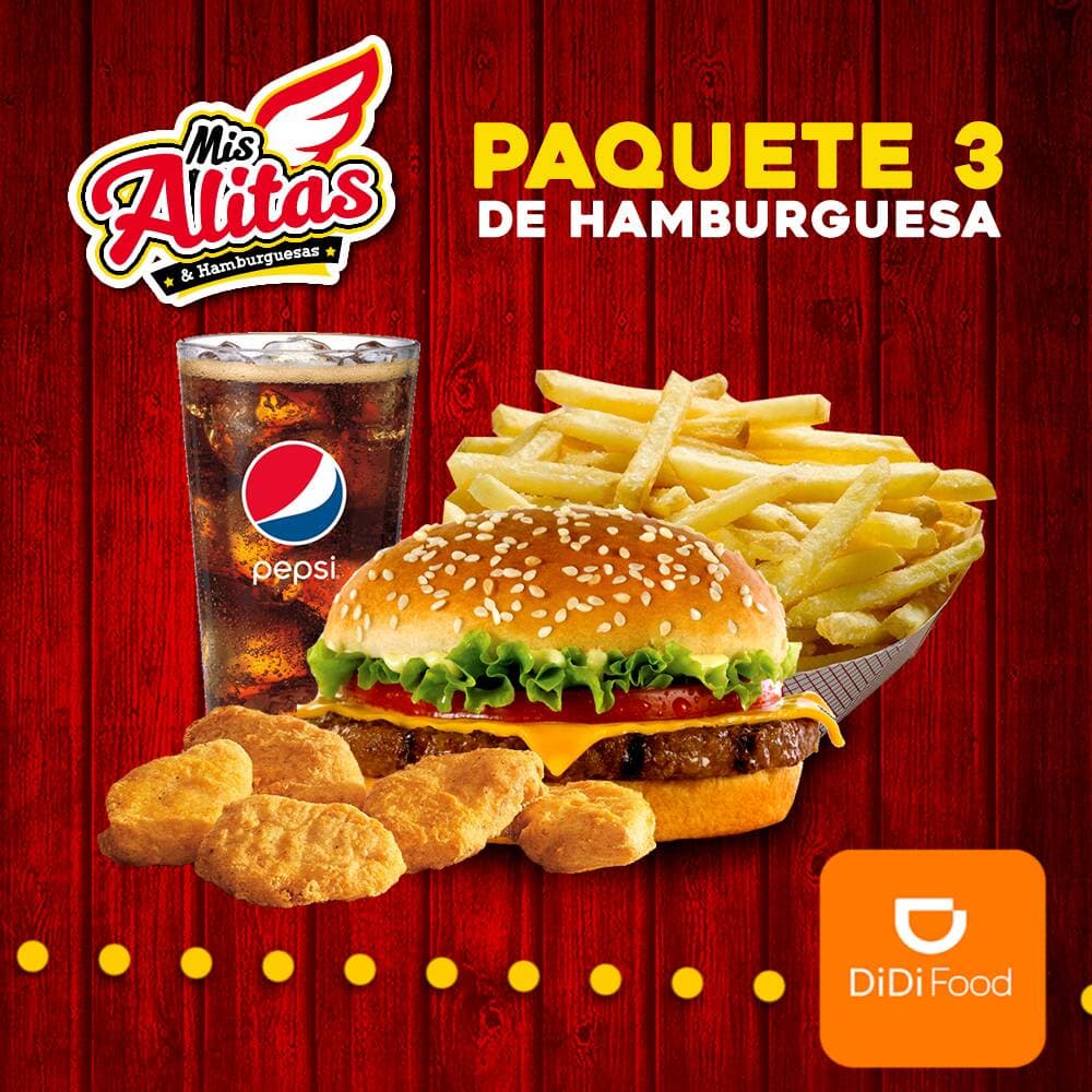 Paquete #3 de Hamburguesa