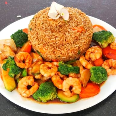 CAMARONES CON VERDURAS