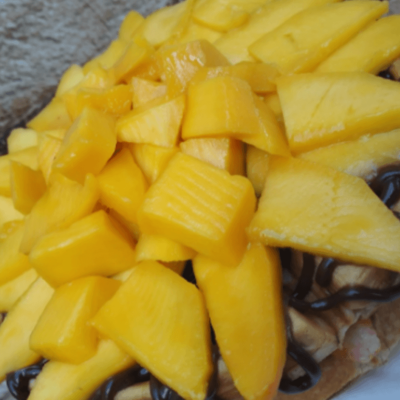 Waffle de Frutos Amarillos