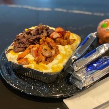 Papa Asada Mixta de Bistec y Trompo