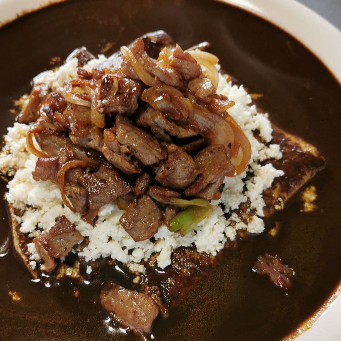 Enmoladas con Tasajo