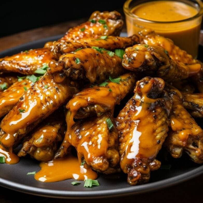 6 Alitas Miel-Mostaza + Papas