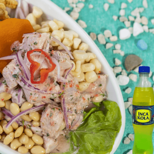 Ceviche de Pescado + Bebida