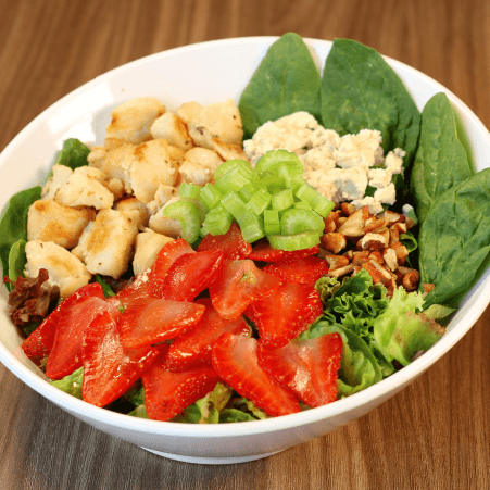 Ensalada de Fresa y Queso Cabra