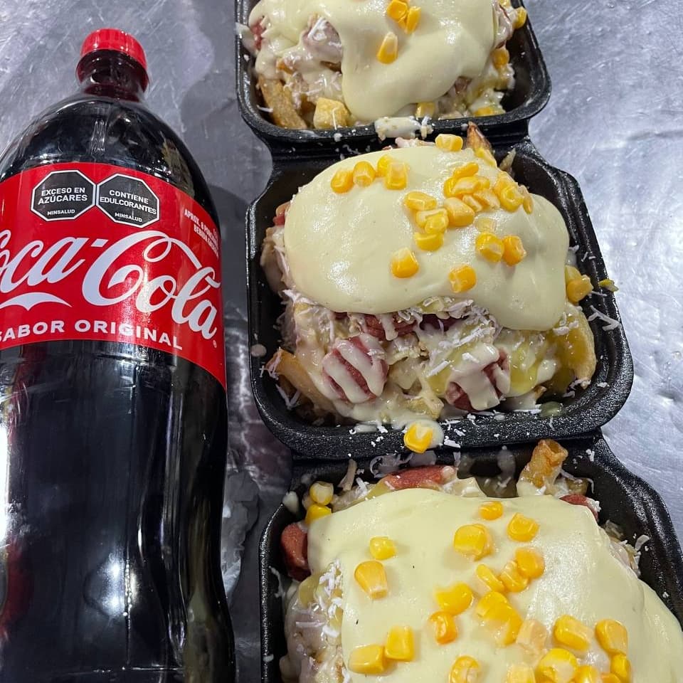 3' Salchipapa Mini Best Gratinada + Gaseosa 1,5