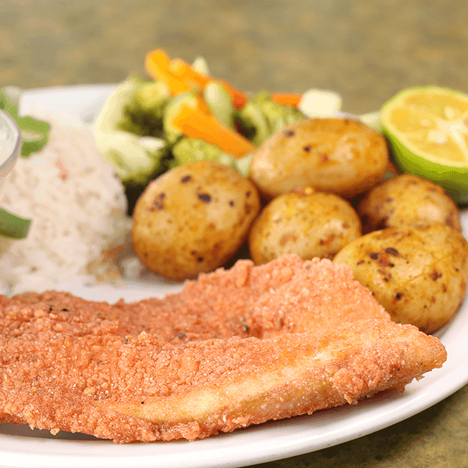 Casadito con Filete de Pescado Empanizado