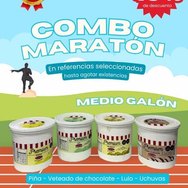 promo medio galon maraton