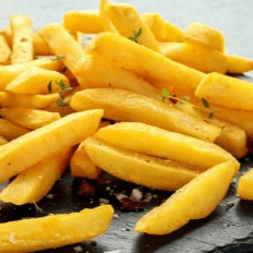 Porción de papas fritas