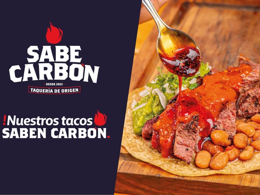 Sabe Carbón . Taqueria de Origen
