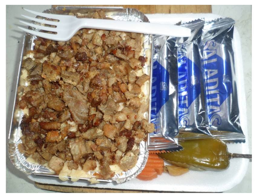 Papa con Bistec