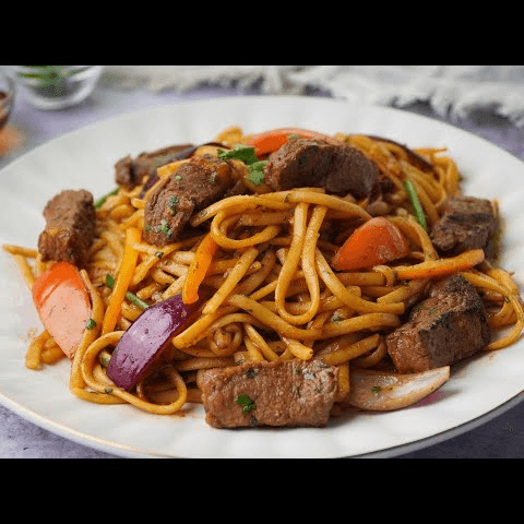 Tallarín Saltado de Carne + Pepsi 355