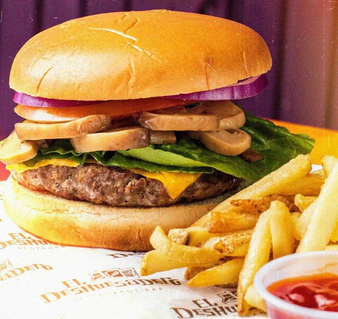Hamburguesa con champiñón