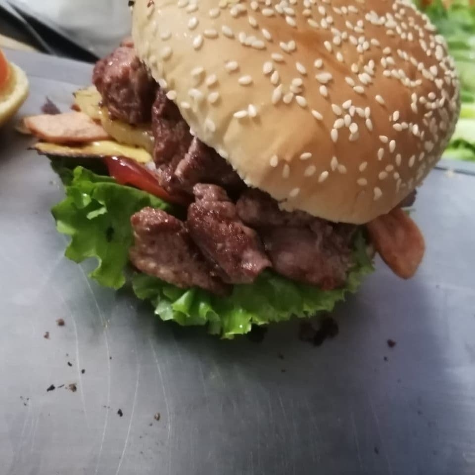 Hamburguesa De Arrachera Doble