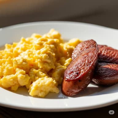 Huevos con Salchicha