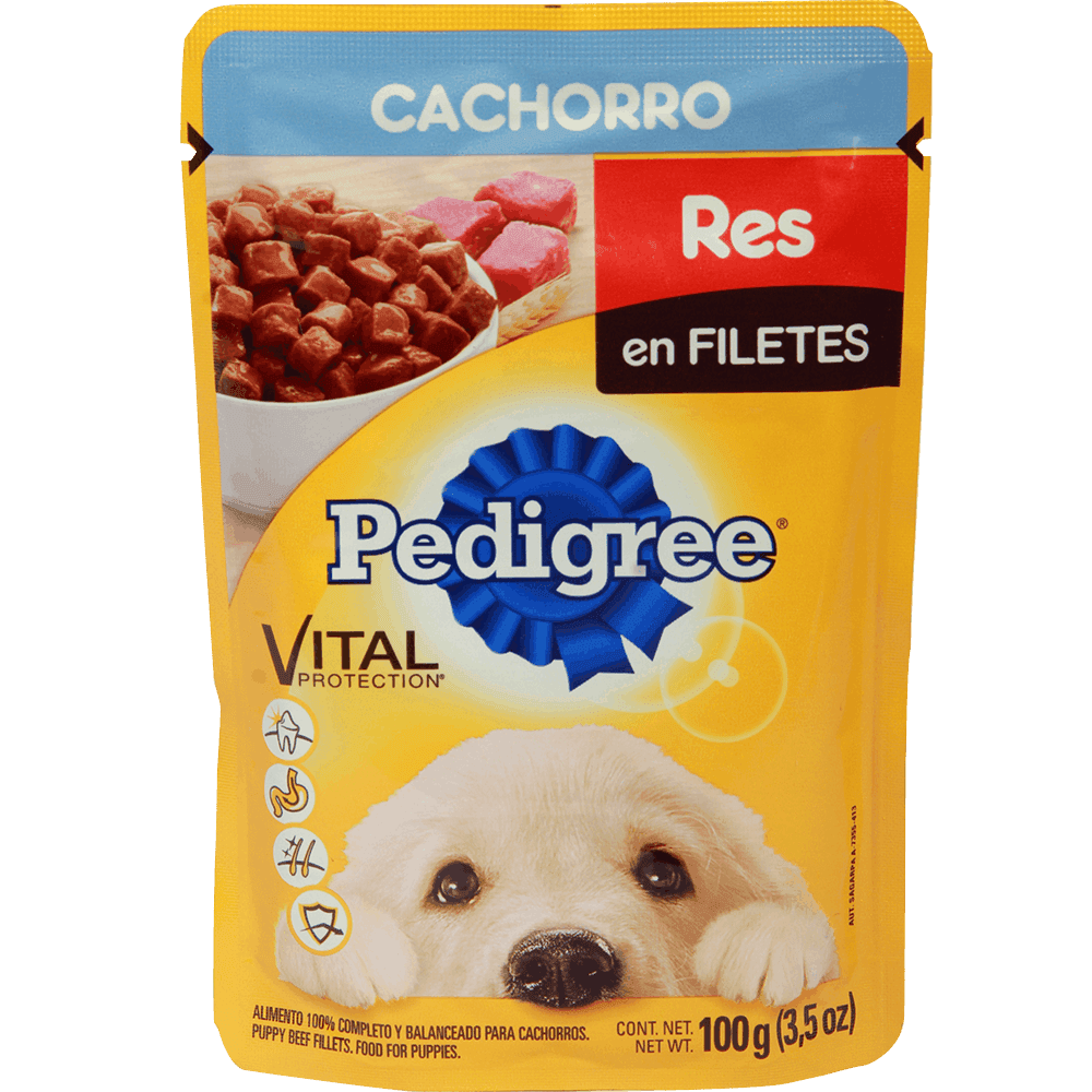 Alimento p/perro Pouch Res Cachorro100g