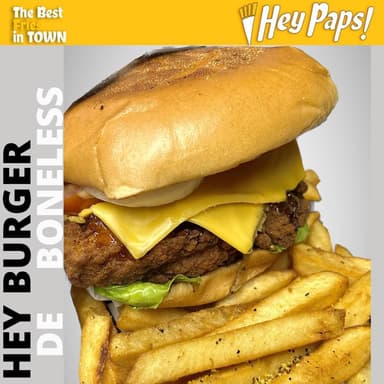 HAMBURGUESA DE BONELESS