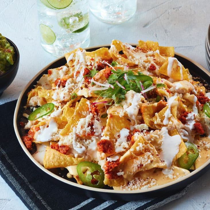 Nachos con Chorizo