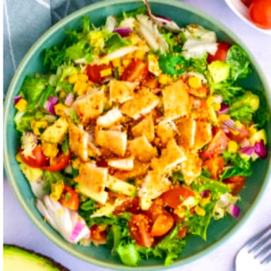 Ensalada Pollo Empanizado