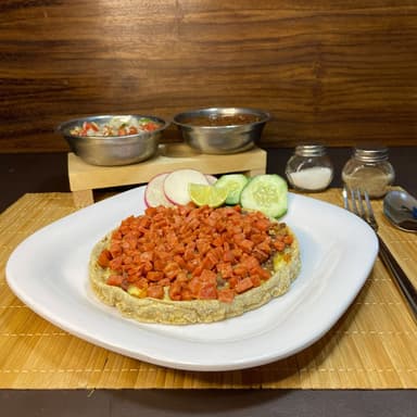 Pellizcada con chorizo