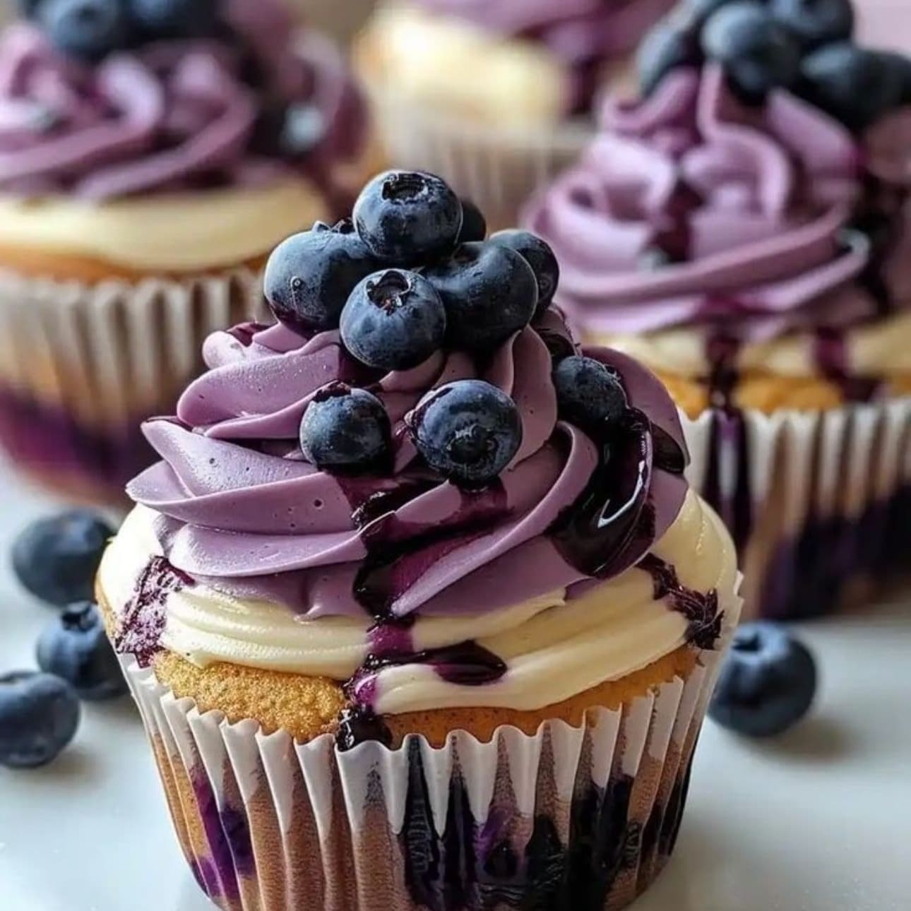 Cupcakes Vainilla con Moras