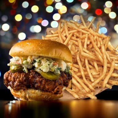 Russian Chicken Burger+Francesa