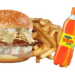 Hamburguesa con Delicias Combo Queso