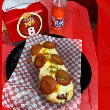 Perro Pizza + Gaseosa Mini