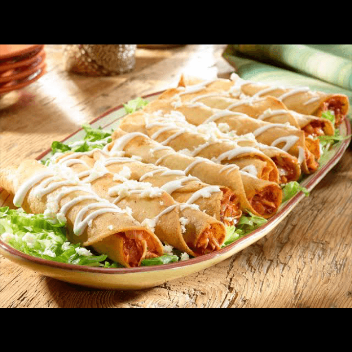 Flautas de pollo