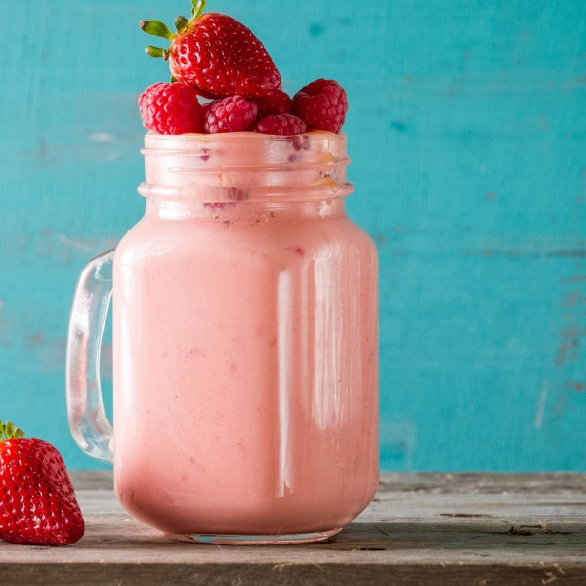 Licuado De Fresa De 1 Litro