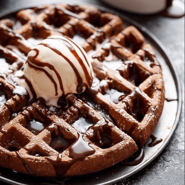 Waffle de Helado Sencillo