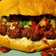 Hamburguesa con Carne al Pastor