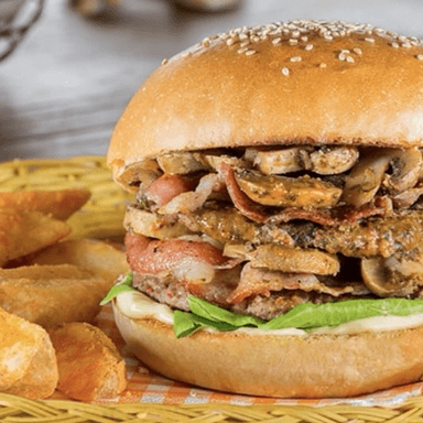 Combo Hamburguesa con Champiñones